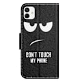 Miniatyrbillede 2 af 2: Wonderland Samsung Galaxy A04 Flip Etui - Don't Touch My Phone Black