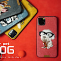 Miniatyrbillede 2 af 2: Nimmy Big Eyes iPhone 11 Pro Max broderet cover - Rød Red
