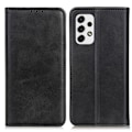 Miniatyrbillede 1 af 2: Flip Etui med Pung i ægte Læder til Samsung Galaxy A53 5G - Sort Black