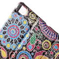 Miniatyrbillede 2 af 2: Moberg View Huawei Ascend P8 Læder Flip Etui - Mønsteret Blomster Multicolor