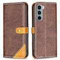 Pikkukuva 1 / 2: BINFEN kaksivärinen nahkakotelo Motorola Moto G200 5G / Motorola Edge S30 - Kahvi Brown