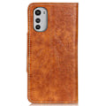 Miniatyrbild 2 av 2: Alpha läder Motorola Moto E32 fodral - Brun Brun