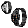 Miniatyrbillede 1 af 2: Huawei Watch GT 2 46 mm urrem i rustfrit stål - Sort Black