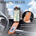 Miniatyrbillede 3 af 6: Vertical Flip Phone Etui med Zipper til Samsung Galaxy A72 5G - Brun Brown