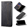 Miniatyrbillede 1 af 2: Jeans Samsung Galaxy A30 etui - Sort Black
