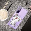 Miniatyrbillede 2 af 2: Deco Samsung Galaxy S21 FE Etui - Sød Kat White