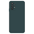 Miniatyrbillede 1 af 2: Skråt gummicover mod fald til Samsung Galaxy M32 5G - Sortliggrøn Green