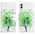 Miniatyrbillede 1 af 6: Wonderland Samsung Galaxy A04e Flip Etui - Grønt Træ Green