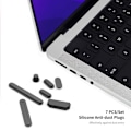 Miniatyrbillede 3 af 6: HAT PRINCE MacBook Pro 16 M1 / M1 Max (A2485, 2021) cover til bærbar computer og tastatur med antistøvpropper - Lyserød Pink