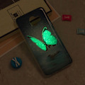 Pikkukuva 2 / 2: Samsung Galaxy J4 (2018) hohtava kuvioinen suojakotelo - Sininen Perhonen Blue