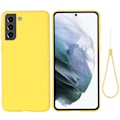 Pikkukuva 1 / 2: Matta nestesilikoninen kuori Samsung Galaxy S22 Plus - Keltainen Yellow