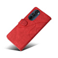 Miniatyrbillede 2 af 2: Tekstureret Læder Etui med Strop TilMotorola Edge X30 - Rød Red