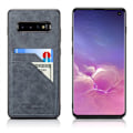 Miniatyrbild 1 av 2: Samsung Galaxy S10 skal med korthållare - Silver/Grå Silvergrå