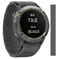 Miniatyrbild 2 av 2: 26 mm klockarmband med nylonögla för Garmin-klocka - Grå Silvergrå