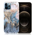 Pikkukuva 1 / 2: Marble design iPhone 12 Pro Max kotelot - Sinertävän Kultainen Marmori Blue