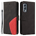Miniatyrbillede 1 af 2: Tekstureret OnePlus Nord 2 5G læderetui med rem - Sort Black
