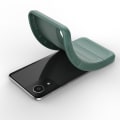 Pikkukuva 5 / 5: Pehmeä kahva muotoiltu kuori Samsung Galaxy A03 Core - Vihreä Green