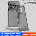 Miniatyrbild 6 av 6: Tvåfärgat OnePlus 11 fodral i läder - Genomskinlig Svart Svart