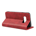 Miniatyrbillede 2 af 2: Samsung Galaxy S10e auto-absorberet læderetui - Rød Red