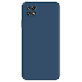 Miniatyrbillede 1 af 2: Skråt gummicover mod fald til Samsung Galaxy A22 5G - Mørkeblå Blue