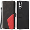 Miniatyrbillede 1 af 2: Tekstureret Samsung Galaxy S23 læderetui med rem - Sort Black