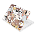 Miniatyrbillede 5 af 6: HAT PRINCE MacBook Pro 13 (A2251, A2289, 2020) / M1 / M2 (A2338, 2020) sødt cover i dyrestil - Zoo-Dyr Forenes Brown