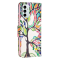 Miniatyrbillede 2 af 2: Wonderland Samsung Galaxy M23 flip etui - Livstræ Multicolor