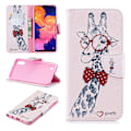 Miniatyrbillede 1 af 2: Wonderland Samsung Galaxy A10 etui - Sød giraf med briller Multicolor