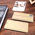 Miniatyrbillede 2 af 2: Glat og tyndt premium Samsung Galaxy A73 læderetui - Guld Gold