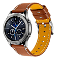 Pikkukuva 1 / 2: 22mm Xiaomi Mi Watch Color lehmännahkainen ranneke - Ruskea Brown