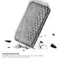 Pikkukuva 2 / 2: Nahkakotelo With A Stylish Rhombus Imprint For Sony Xperia 10 III - Harmaa Silver grey