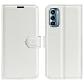 Miniatyrbillede 1 af 2: Klassisk Motorola Moto G Stylus 5G (2022) flip etui - Hvid White
