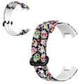 Miniatyrbild 1 av 6: Xiaomi Mi Watch Lite / Redmi Watch colorful pattern silicone watch band - Colorful Skull multifärg