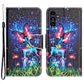 Pikkukuva 1 / 6: Wonderland Samsung Galaxy A24 4G Läppäkotelo - Bottle / Perhonen Multicolor