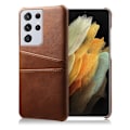 Pikkukuva 1 / 2: Dual Card Samsung Galaxy S21 Ultra 5G kotelot - Ruskea Brown