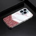 Miniatyrbillede 2 af 2: Marble design iPhone 14 Pro Max cover - Rosa Guld Splejsning Marmor Multicolor