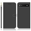 Miniatyrbillede 1 af 2: Mirror Google Pixel 6a Flip Etui - Sort Black