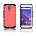 Pikkukuva 1 / 2: Erik Motorola Moto G4 / G4 Plus Suojaava Hybridi Kuori - Punainen Red