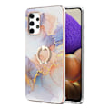 Pikkukuva 1 / 2: Marble Patterned Suojakuori With Ring Holder For Samsung Galaxy M32 5G / A32 5g - Milky Way Marble White Multicolor