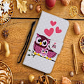 Miniatyrbillede 2 af 6: Wonderland Samsung Galaxy A02s Flip etui - Owl and Heart Multicolor
