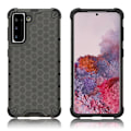 Miniatyrbillede 1 af 2: Bofink Honeycomb Samsung Galaxy S21 etui - sort Black