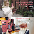 Pikkukuva 3 / 6: CaseMe Samsung Galaxy A34 5G Zipper Lompakko - Punainen Red