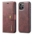 Pikkukuva 1 / 2: DG.Ming iPhone 14 2-in-1 Lompakko Suojakotelo - Punainen Red