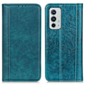 Miniatyrbillede 1 af 2: OnePlus 9RT 5G ægte læderetui med magnetisk lukning - Grøn Green