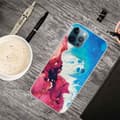 Miniatyrbilde 2 av 2: Marmordesign iPhone 14 Pro deksel - Stänk Av Rødt Og Blå Multicolor