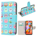 Pikkukuva 1 / 2: Wonderland Samsung Galaxy A11 flip kotelot - Useat Pöllöt Multicolor