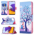 Pikkukuva 2 / 2: Wonderland Samsung Galaxy A22 5G Läppäkotelo - Puu And Pöllö Multicolor
