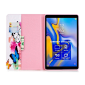 Pikkukuva 2 / 2: Samsung Galaxy Tab A 10.5 kuviollinen seisova mallinen synteetti nahkainen suojakotelo missä kortti paikat - Kukat ja Perhoset Multicolor