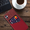 Pikkukuva 2 / 2: Bofink Samsung Galaxy F04 / A04e / M04 Card Suojakuori - Punainen Red