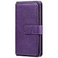 Pikkukuva 1 / 2: 10-slot Lompakko Suojakotelo For Google Pixel 6 - Violetti Purple